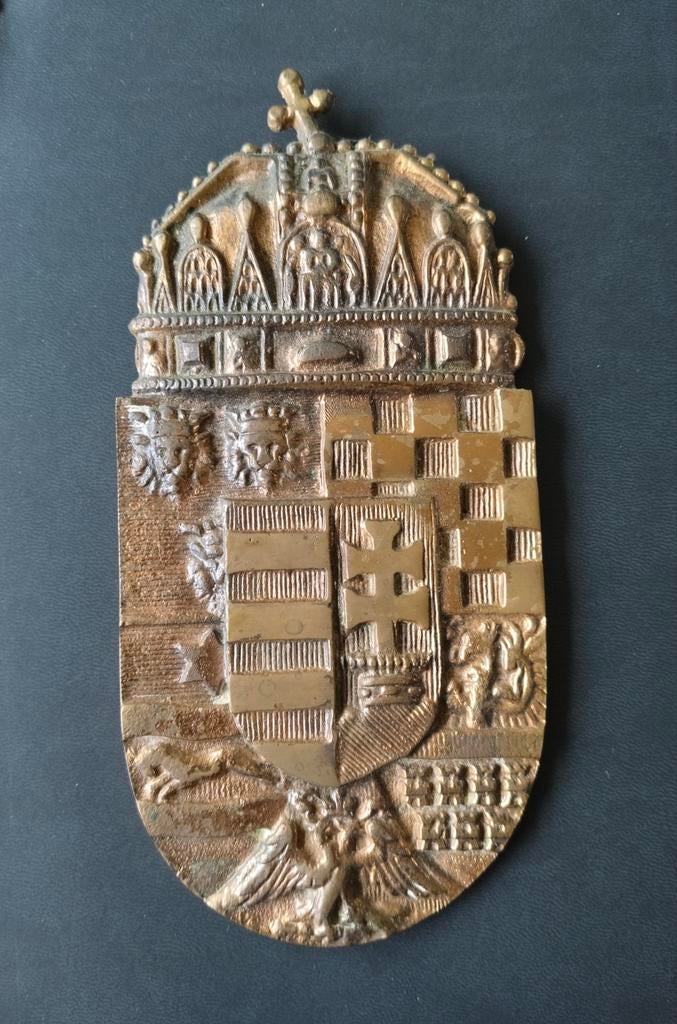 Vintage, zeldzaam Hongaars Wapen Schild, Ophalen of Verzenden