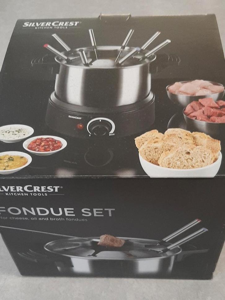 electr. fonduepan nieuw Silvercrest, Witgoed en Apparatuur, Fonduesets, Nieuw, Fonduepan, Elektrisch, Ophalen of Verzenden