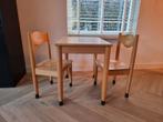 Vintage Schilte Kinderzitje met Tafel en Stoelen, Kinderen en Baby's, Kinderkamer | Tafels en Stoelen, Ophalen of Verzenden, Gebruikt