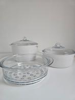 Pannenset - Vintage Koken, Ophalen, Gebruikt, Glas, Pannenset