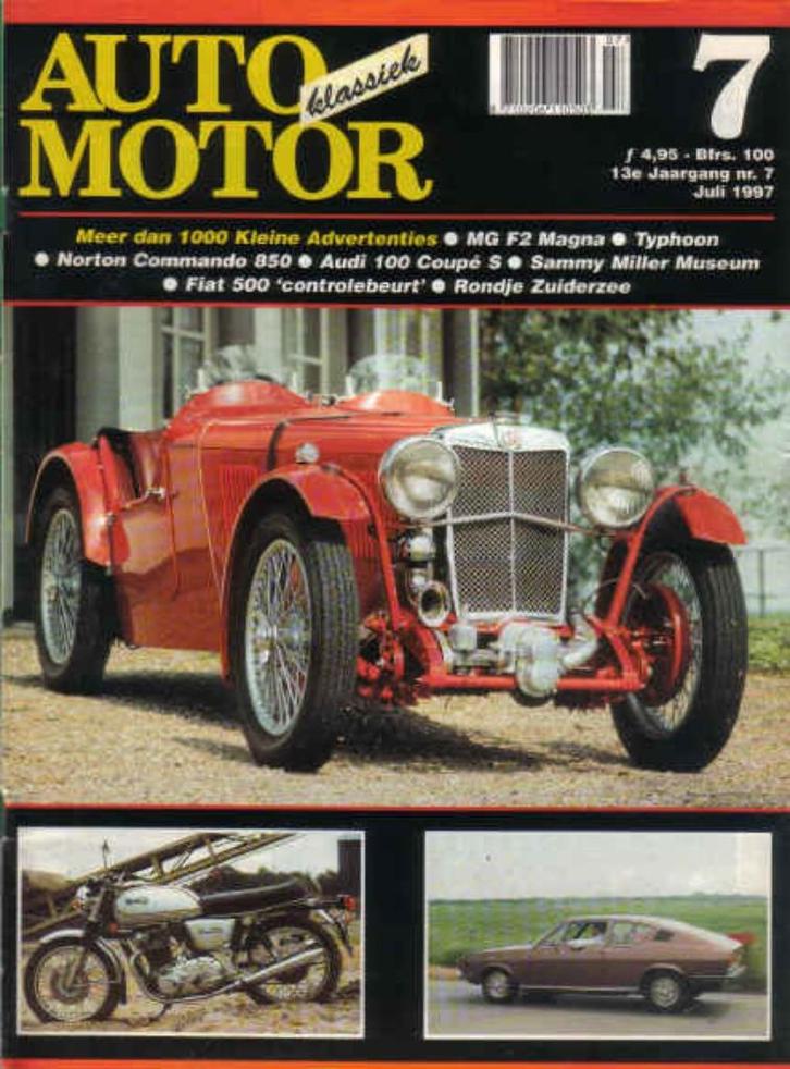 AMK 7 1997 : Norton Commando 850 - MG F2 Magna - Fiat 500, Boeken, Auto's | Folders en Tijdschriften, Gelezen, Overige merken