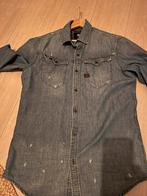 Spijker overhemd maat m G-star, Ophalen of Verzenden, Zo goed als nieuw, Blauw, Halswijdte 41/42 (L)
