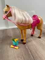 Barbie paard met accessoires, Ophalen, Zo goed als nieuw