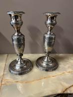 Set brons verzilverde empire kandelaars, Antiek en Kunst, Ophalen of Verzenden