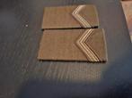 Strepen sergeant wachtmeester voor op ceremonieel tenue, Ophalen of Verzenden, Landmacht, Nederland, Embleem of Badge