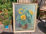 3 zonnebloemen, schilderij Jan de Wilde, Ophalen of Verzenden