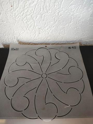 Vintage Stencil #40 - 11x11 Inch beschikbaar voor biedingen