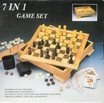 7in1 spellen set met o.a. schaken - dammen - backgammon, Hobby en Vrije tijd, Gezelschapsspellen | Bordspellen, Een of twee spelers