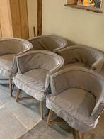 Vijf landelijke stoelen- netty de Groot - Dirkje Peeperkorn, Huis en Inrichting, Ophalen, Zo goed als nieuw, Bruin, Vijf, Zes of meer stoelen