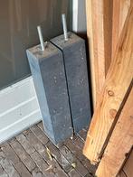 2 Betonpoeren 12x12x59 cm - Ophalen, Doe-het-zelf en Verbouw, Ophalen, Gebruikt, Overige typen, 50 mm of meer