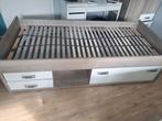 Te koop 1 persoonsbed, Huis en Inrichting, Slaapkamer | Bedden, Gebruikt, 90 cm, Eenpersoons, Wit