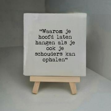Wandtegeltje kop op beschikbaar voor biedingen