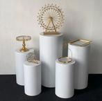 5 metalen witte ronde zuilen nieuw, Huis en Inrichting, Woonaccessoires | Zuilen en Pilaren, Ophalen, Nieuw