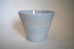 vintage bloempot ERICA 2059 licht grijsblauw aardewerk, Gebruikt, Rond, Binnen, Ophalen of Verzenden