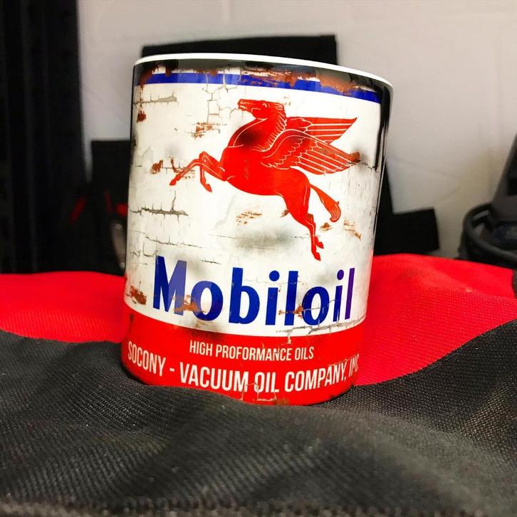 ✅ Mobiloil mok Vintage olie F1 Autosport NIEUW, Verzamelen, Automerken, Motoren en Formule 1, Nieuw, Motoren, Ophalen of Verzenden