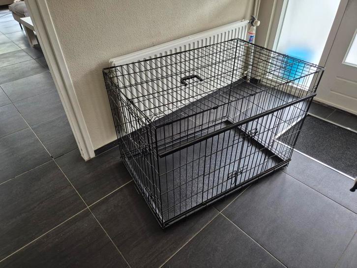 Duvo Ninja XL hondenbench met schuifdeur, Dieren en Toebehoren, Hondenhokken, Zo goed als nieuw, Minder dan 65 cm, Minder dan 75 cm