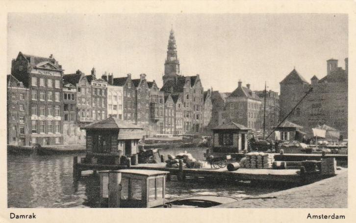 AMSTERDAM Damrak, Verzamelen, Ansichtkaarten | Nederland, Ongelopen, Noord-Holland, 1940 tot 1960, Verzenden