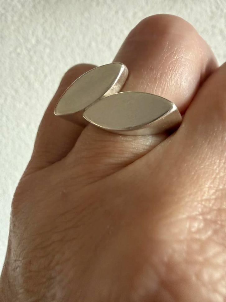 M248/Massief Zilveren Zeldzame ring Scandinavie 16 3/4, Sieraden, Tassen en Uiterlijk, Ringen, Gebruikt, Dame, Kleiner dan 17