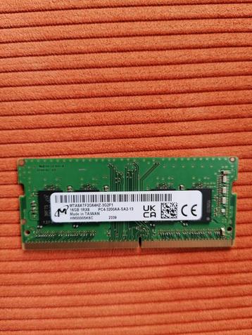 Micron 16GB DDR4 RAM  Sodimm - PC4-3200Mhz beschikbaar voor biedingen