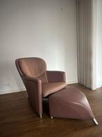 Leolux Excalibur fateuil en hocker, Huis en Inrichting, Ophalen, Gebruikt, 75 tot 100 cm, 75 tot 100 cm