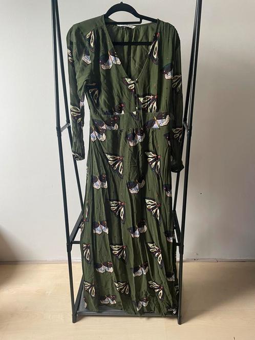 POM Amsterdam jurk maat 42, Kleding | Dames, Jurken, Zo goed als nieuw, Maat 42/44 (L), Groen, Onder de knie, Verzenden