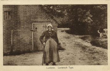 Lunteren. Luntersch Type. - oude vrouw - 1928? gelopen beschikbaar voor biedingen