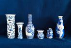 6x vaasje miniatuur potje Japans Chinees Blauw Wit porselein, Antiek en Kunst, Antiek | Porselein, Ophalen