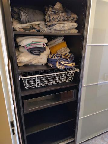 IKEA PAX DUBBELE KLEDINGKAST MEHAMN/AULI GLAS/SPIEGEL - afbeelding 12