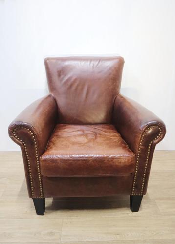 Lederen fauteuil, clubfauteuil beschikbaar voor biedingen