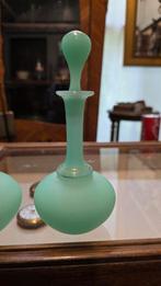 2 antieke groen opaline karaften, Ophalen of Verzenden