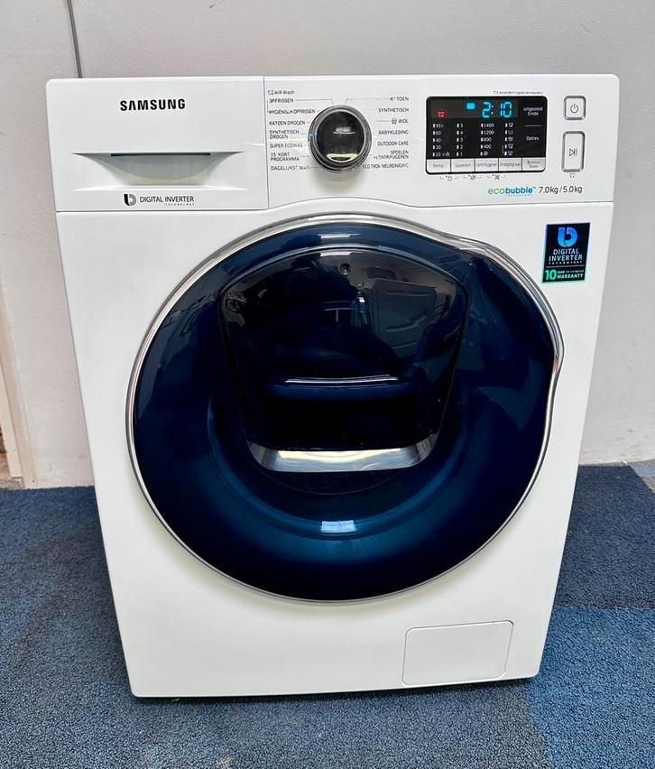 Samsung Ecobubble Was-Droogcombinaties 7/5 kg 1400 Toeren, Witgoed en Apparatuur, Was-droogcombinaties, Zo goed als nieuw, 6 tot 8 kg