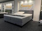 SHOWROOMMODEL Boxspring Elektrisch 180x200 Antraciet NIEUW!, Huis en Inrichting, Slaapkamer | Matrassen en Bedbodems, Nieuw, 180 cm