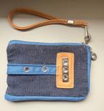 Handige Pouch / Kleine Portemonnee - Denim Look met Polsband, Ophalen of Verzenden, Gebruikt, Blauw, Overige merken