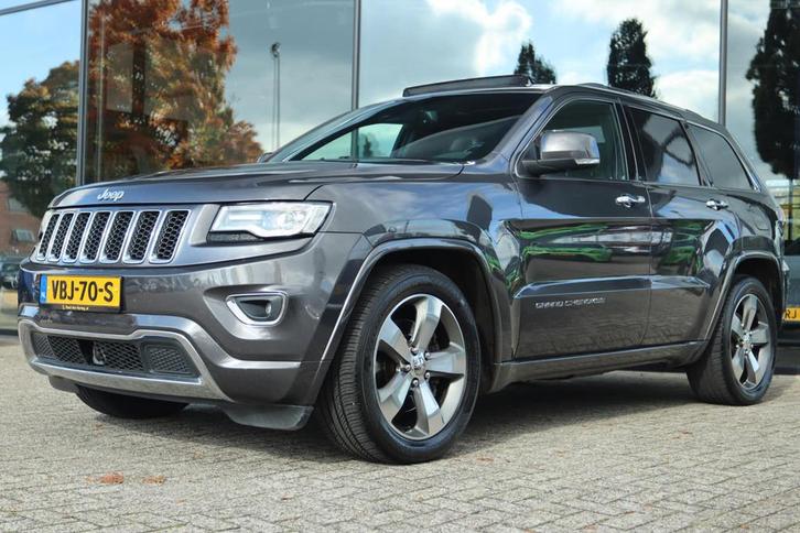 JEEP GRAND CHEROKEE 3.0 CRD AUT. LIMITED 4X4 GRIJS KENTEKEN, Auto's, Jeep, Bedrijf, Te koop, Grand Cherokee, 4x4, ABS, Achteruitrijcamera