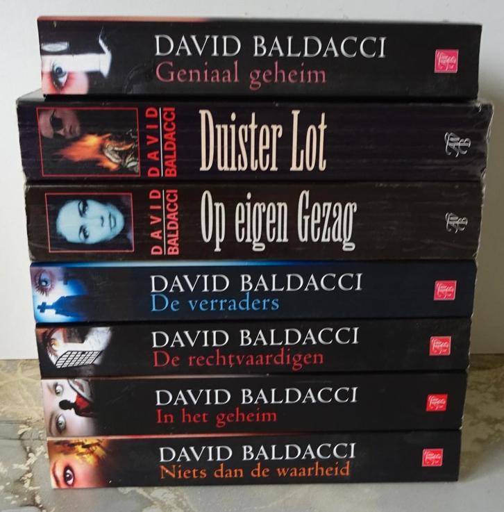 7 Boeken David Baldacci paperback, Boeken, Thrillers, Zo goed als nieuw, Ophalen of Verzenden