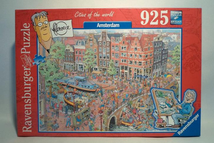 Cities of The World Amsterdam Puzzel 925, Hobby en Vrije tijd, Denksport en Puzzels, Zo goed als nieuw, Legpuzzel, 500 t/m 1500 stukjes