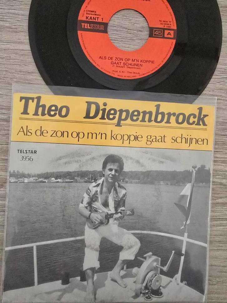 Theo Diepenbrock/ als de zon..( telstar 3956, Cd's en Dvd's, Vinyl | Nederlandstalig, Gebruikt, Levenslied of Smartlap, Overige formaten