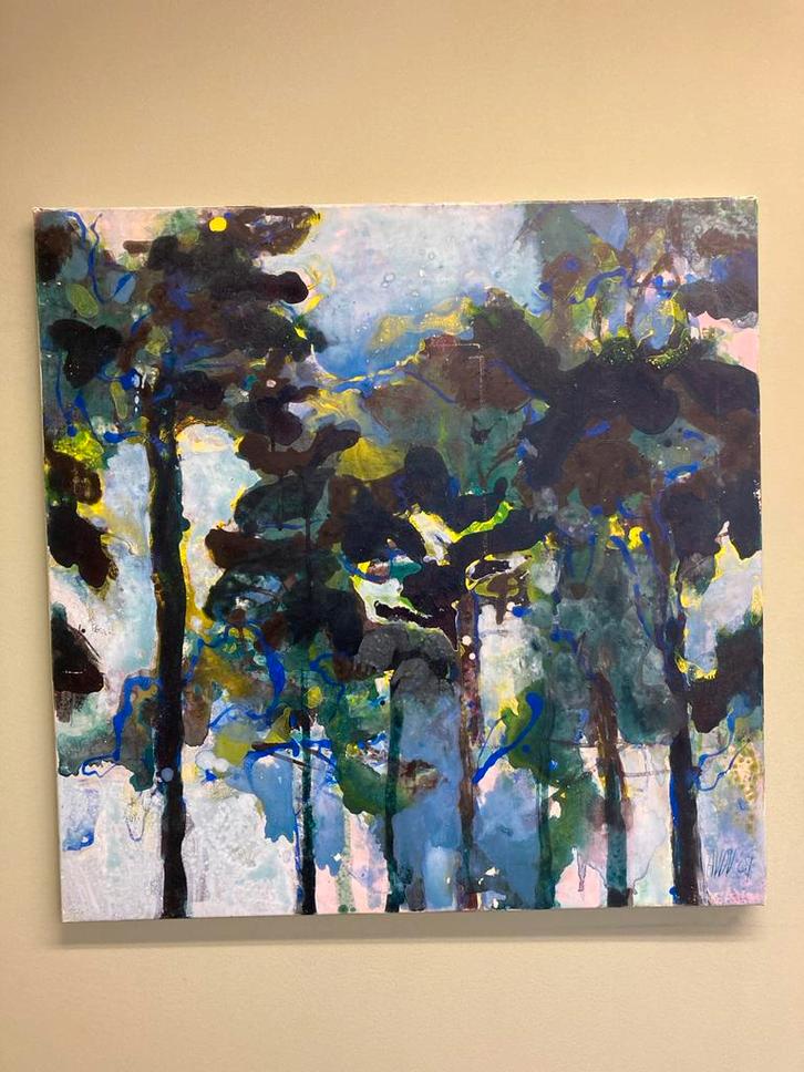 Originele Schilderijen - Abstract Landschap, Antiek en Kunst, Kunst | Schilderijen | Abstract, Ophalen