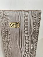 Carstens Tonnieshof grote keramiek cilinder vaas , jaren 70, Gebruikt, Duitsland, 50 tot 75 cm, Wit