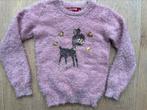 Fluffy trui hert Someone mt 122 goede staat, Kinderen en Baby's, Kinderkleding | Maat 122, Gebruikt, Meisje, Trui of Vest, Ophalen of Verzenden