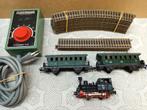FLEISCHMANN PROFI RAILS MET ANNA LOKJE 2 RIJTUIGEN, Gelijkstroom, Fleischmann, Ophalen of Verzenden, Gebruikt