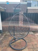 Zwarte Hangstoel Swing, Tuin en Terras, Tuinstoelen, Ophalen, Gebruikt, Metaal