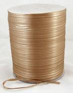 Satijnlint 3mm camel, Verzenden, Nieuw, Lint, Band of Elastiek