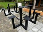Bartafel Douglas blad aluminium onderstel tüv gekeurd, Ophalen of Verzenden, Nieuw, Rechthoekig, 50 tot 100 cm