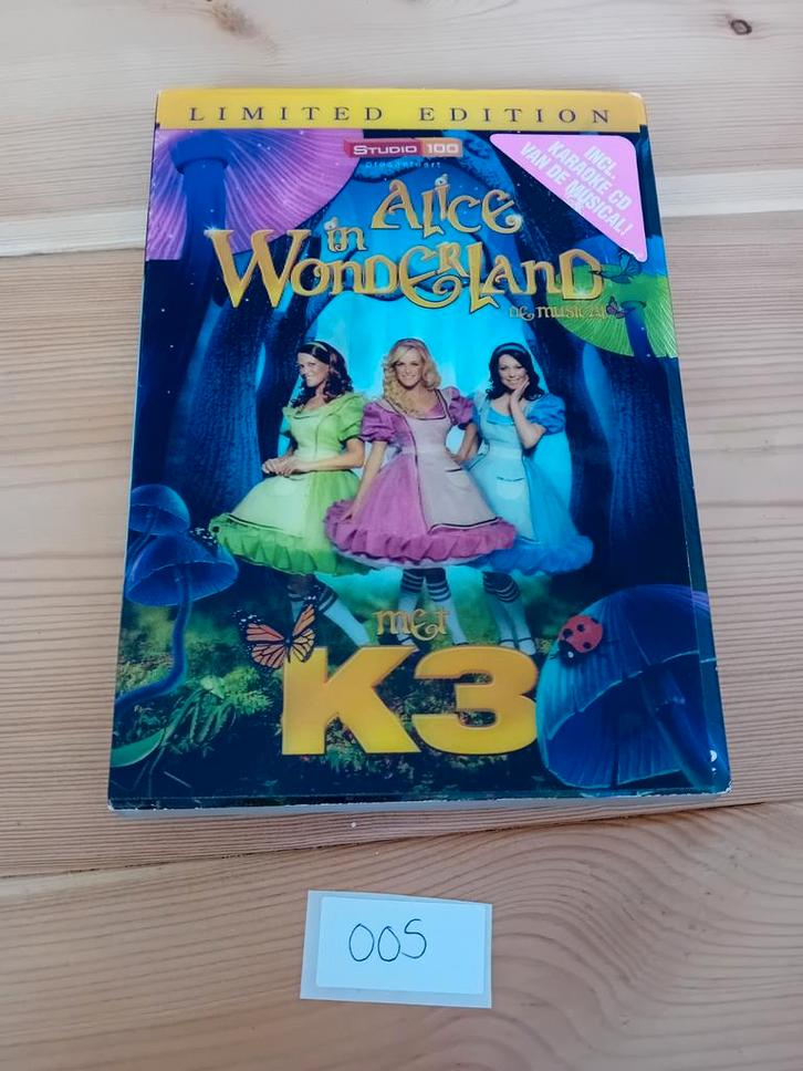 Studio 100 musical K3 Alice in Wonderland dvd, Cd's en Dvd's, Dvd's | Kinderen en Jeugd, Gebruikt, Alle leeftijden, Ophalen of Verzenden