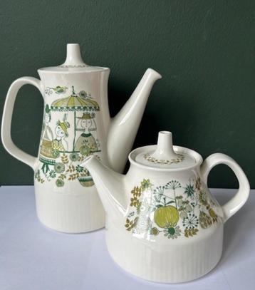 Figgjo Flint turi market koffiepot theepot porselein 1960's beschikbaar voor biedingen