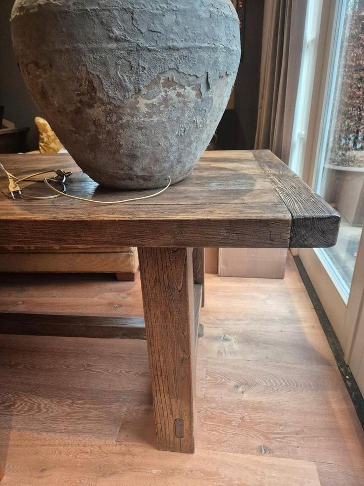 Massief Eiken Eettafel - 295cm Lang, Huis en Inrichting, Tafels | Eettafels, Gebruikt, 100 tot 150 cm, 200 cm of meer, Vijf personen of meer