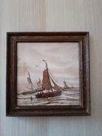 Schilderij H.W. Mesdag - Schepen op Zee, Ophalen of Verzenden