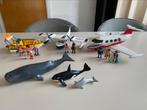 Playmobil passagiersvliegtuig, watervliegtuig en boot, Ophalen, Gebruikt