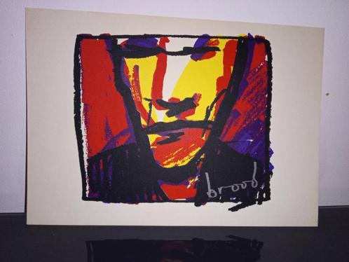 Dichtbundel Woedend Licht incl. Zeefdruk zelfportret, Antiek en Kunst, Kunst | Litho's en Zeefdrukken, Ophalen